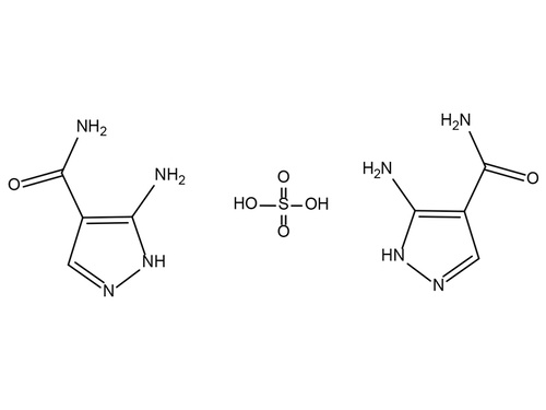 3-氨基-4-甲酰胺基吡唑半硫酸鹽